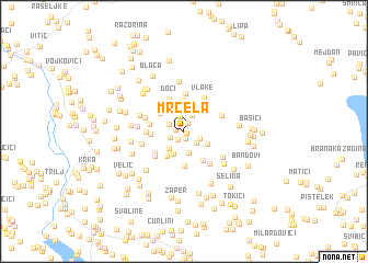 map of Mrčela