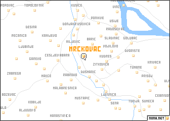 map of Mrčkovac