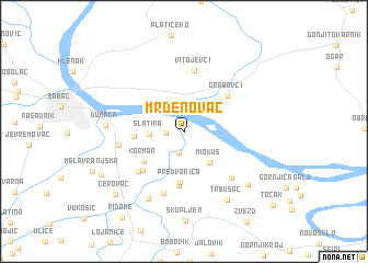 map of Mrđenovac