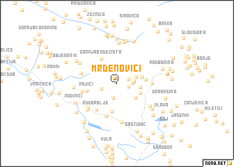 map of Mrđenovići