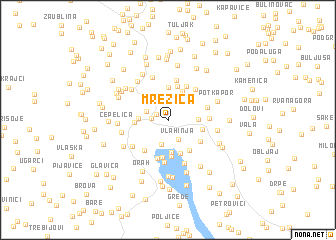 map of Mrežica