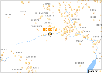 map of Mrkalji