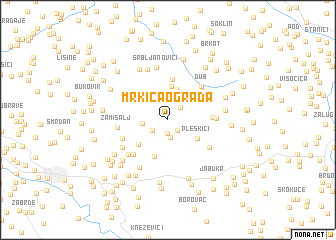 map of Mrkića Ograda