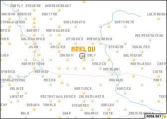 map of Mrklov