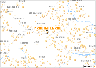 map of Mrkonjić Grad