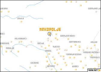 map of Mrkopolje