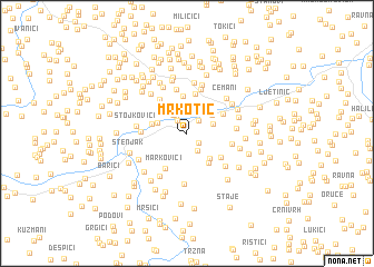 map of Mrkotić