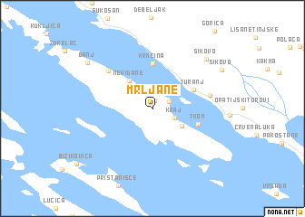 map of Mrljane