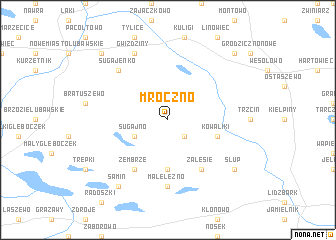 map of Mroczno