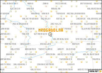 map of Mroga Dolna