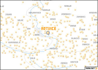 map of Mrtvice