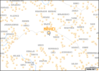 map of Mrvići
