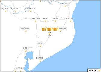 map of Msabaha