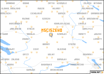 map of Mściszewo