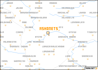 map of Mshanets