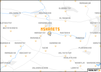 map of Mshanets