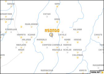 map of Msondo