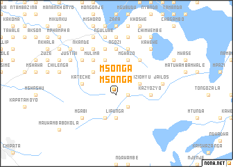 map of Msonga