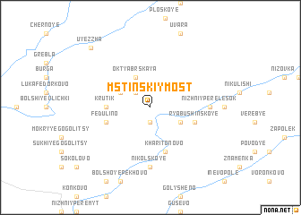 map of Mstinskiy Most