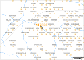 map of Mtande