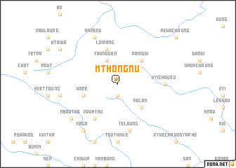 map of Mthongnu
