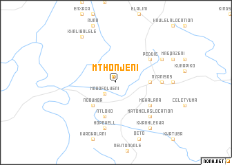 map of Mthonjeni