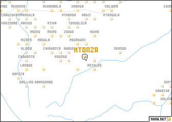 map of Mtonza