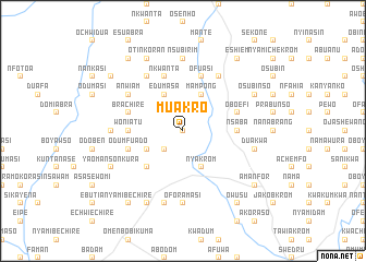 map of Muakro