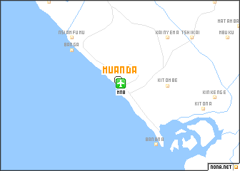 map of Muanda