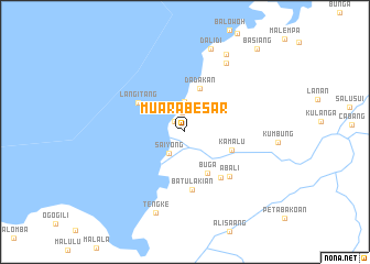 map of Muarabesar