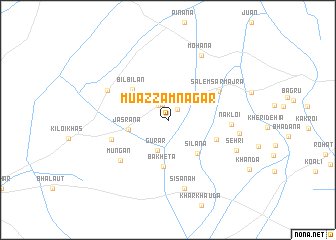 map of Muazzamnagar