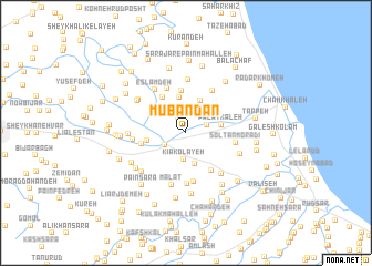 map of Mūbandān