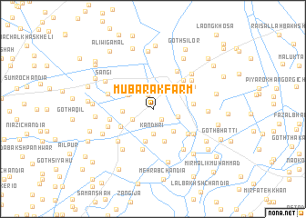 map of Mubārak Farm