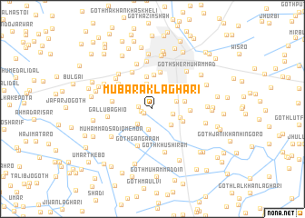 map of Mubārak Laghāri