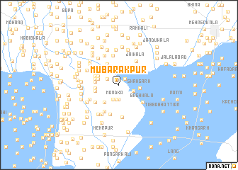 map of Mubārakpur