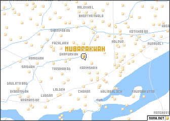 map of Mubārakwāh
