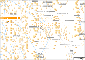 map of Mubārakwāla