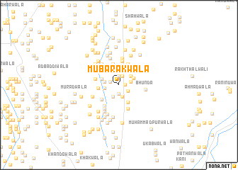 map of Mubārakwāla