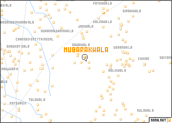 map of Mubārakwāla