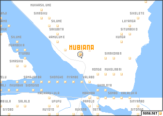 map of Mubiana