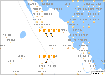 map of Mubiana