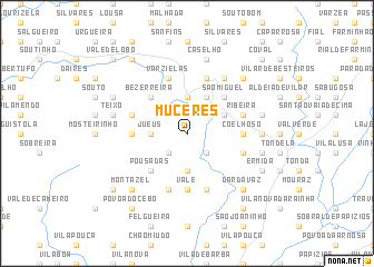 map of Múceres