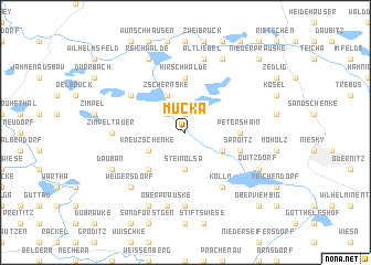 map of Mücka