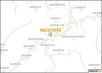 map of Mucuchíes