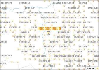 map of Mudagamuwa
