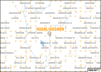 map of Mudaligedara