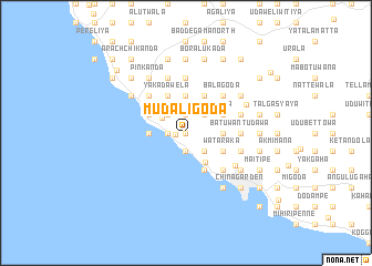 map of Mudaligoda