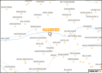map of Mūdārān