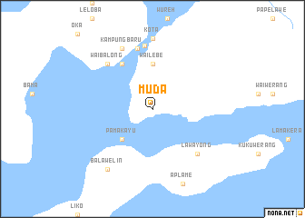 map of Muda