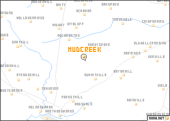 map of Mud Creek